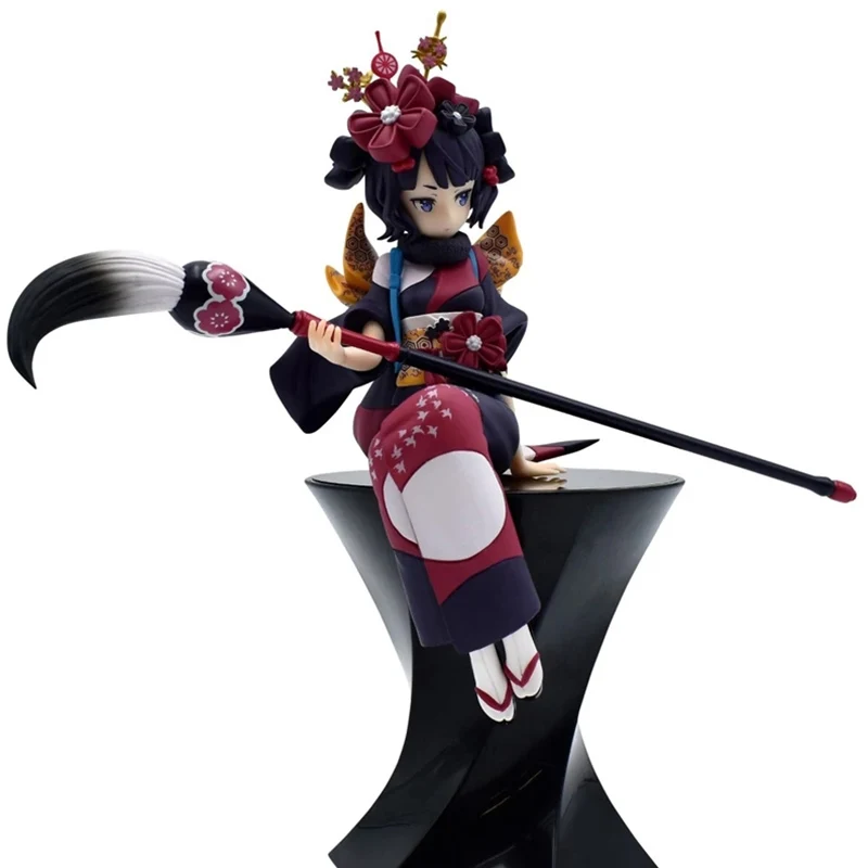 

17CM Japan Anime Fate/Grand Order Figure Katsushika Hokusai Seated Model PVC Noodle Stopper Toys Collection Gift Doll Ornament