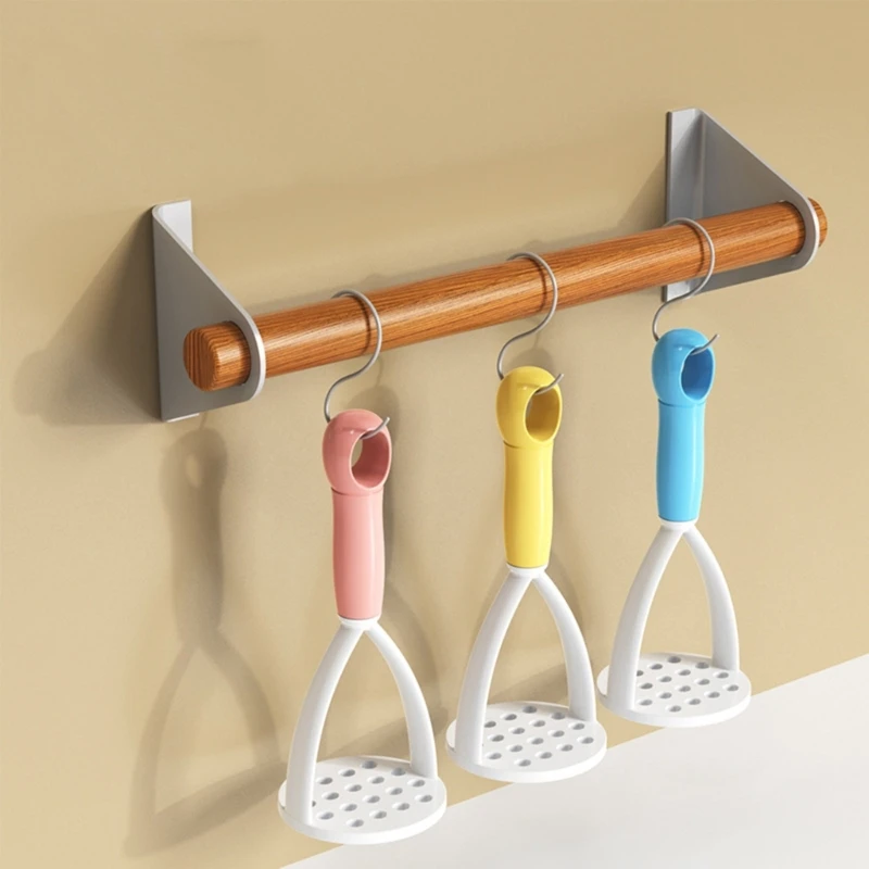 Potato Masher Peeler Potato Crusher Fruit Vegetable Tool Kitchen Gadget Plastic Material 5 Colors for Kitchen Cooking - Image 3