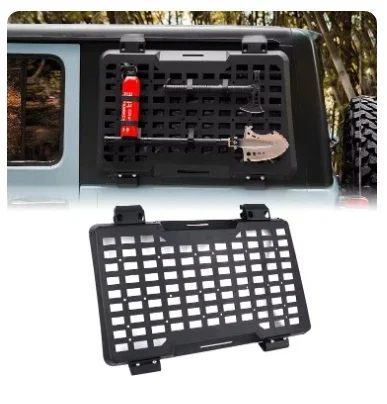 

Left rear Window Molle Panel Modular Storage Panel System Protective Decoration for 2018-2024 Jeep Wrangler JL 4 Doors