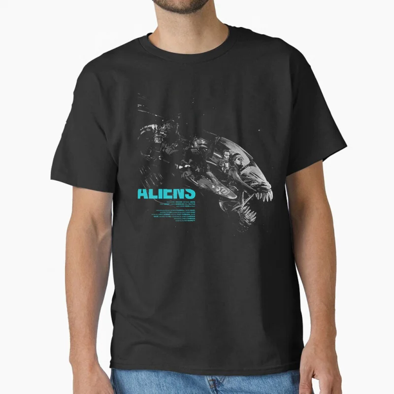 

80s vintage Horro movie Alien Ellen Ripley Hells warrior Sacry Space monster hunter Xenomorph gift T-shirt Large size Tops S-6XL