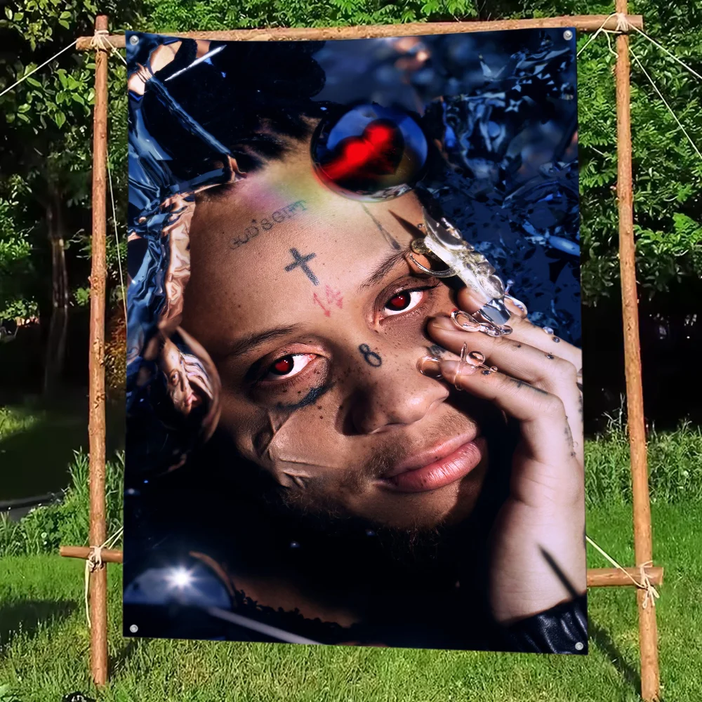 Rapper T-Trippie Singer R-Redd  Flag DIY Flag For Family Group Party Living Room Home Dorm Decor Wall Art Decor Banner