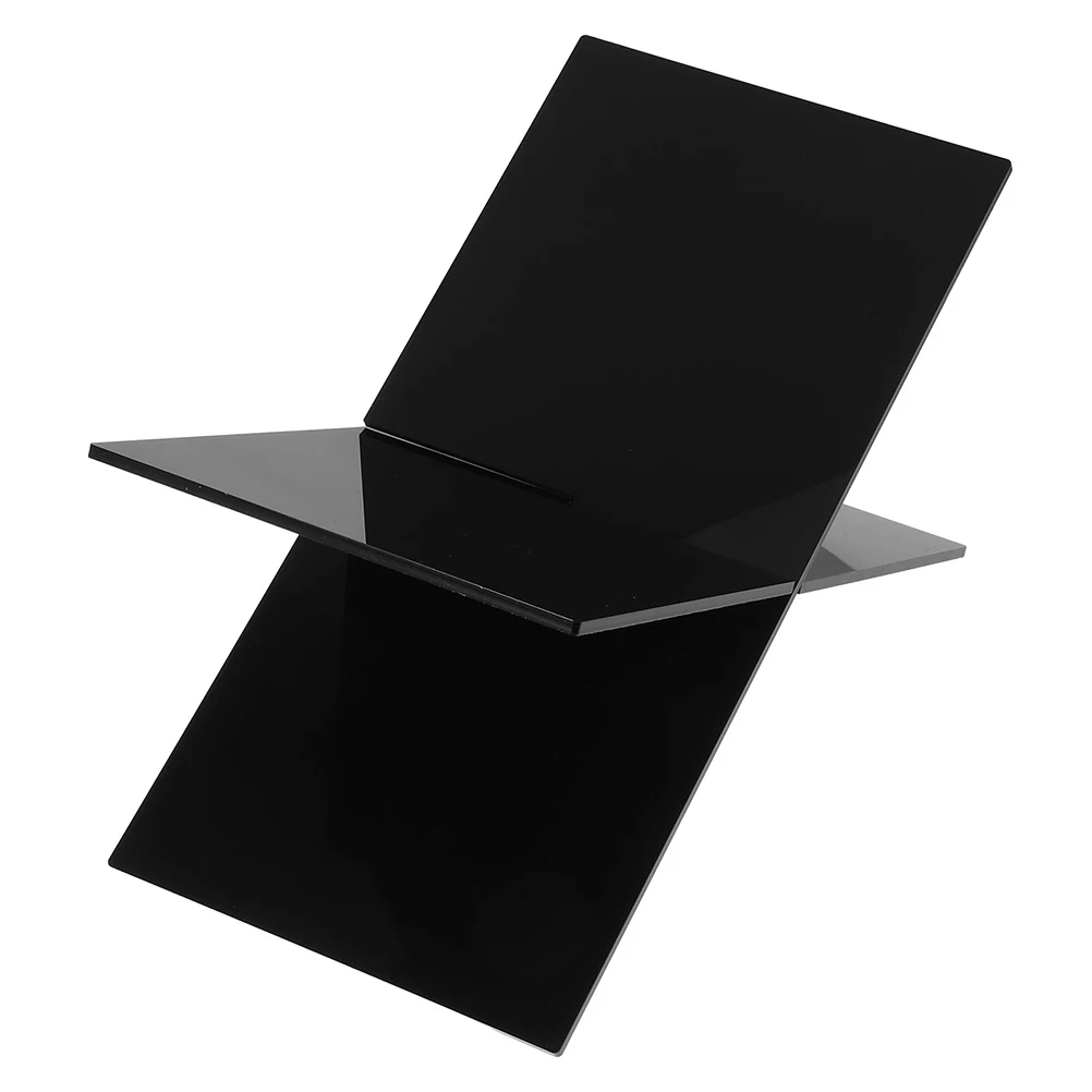 

1pcs X Shaped Bookshelf Acrylic Laptop Bible Easel Reading Rack Tablet Student Desk Organizer Shelf Book Holder Cookbook Stand