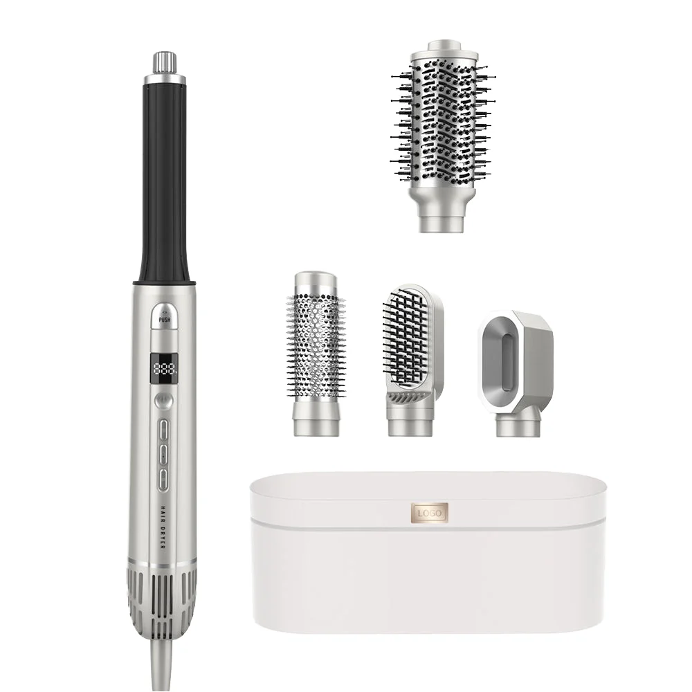 

SMET 1200W Salon Hair Dryer 8-in-1 Keratin Straightener & Brush for Hotel Use