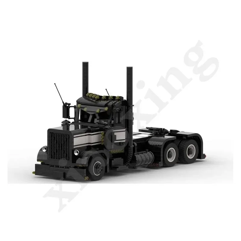 Peterbilt 389 Zware Vrachtwagen Model Moc-32567 Vrachtwagen Bouwstenen Assemblage Bouwsteen Speelgoed Verjaardagscadeaus Kerstcadeaus