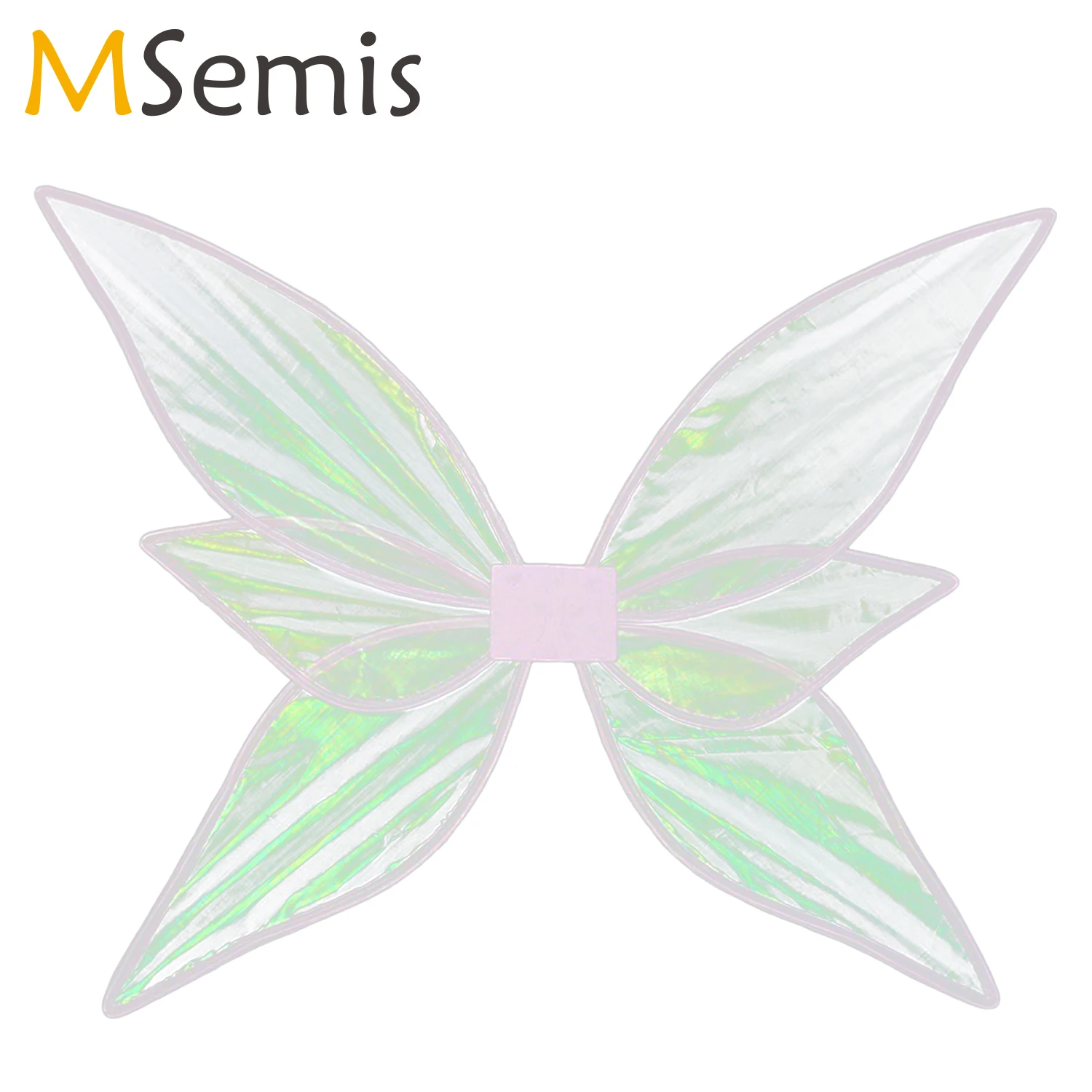 

Fairy Wings Butterfly Shape Multicolor Reflecting Ultra-thin Flower Angel Wings Halloween Cosplay Photography Performance Props