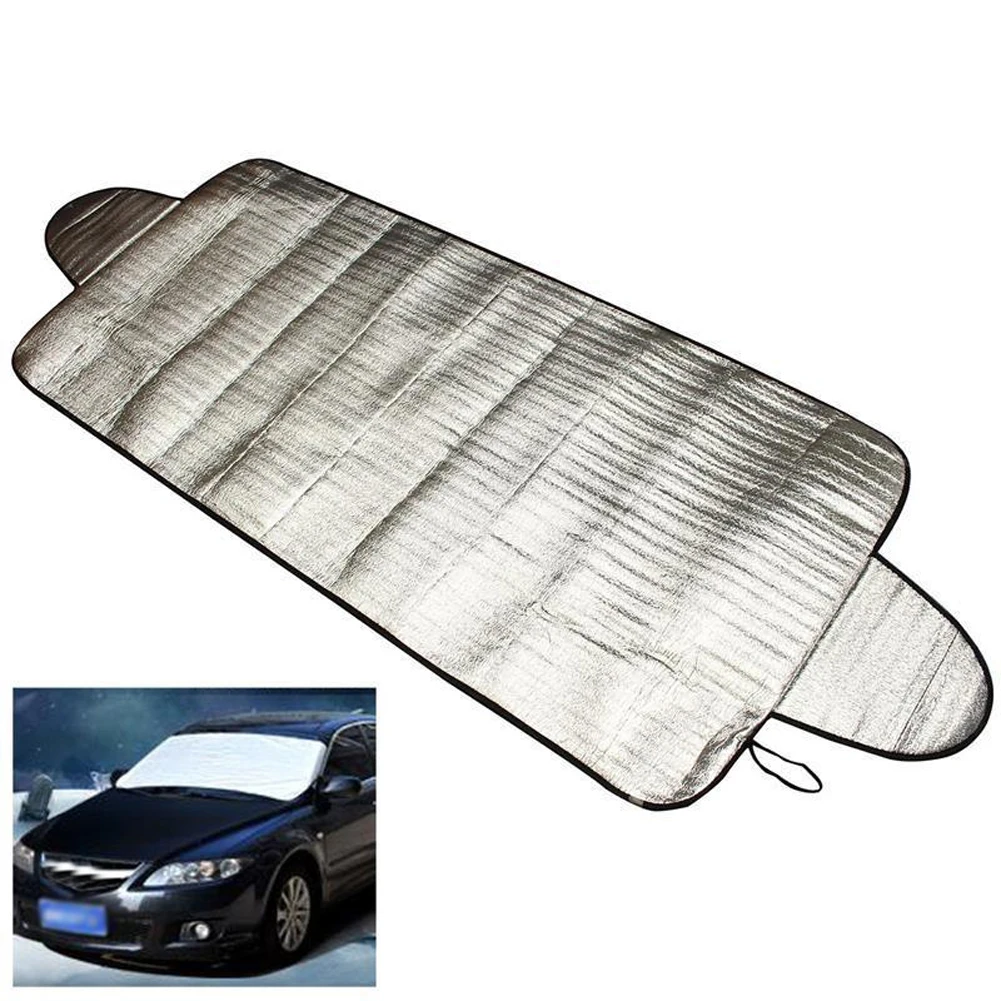 Auto Windschutz Abdeckung Vorne Abdeckung Anti Schnee Frost Eis Schild Staub Protector Wärme Sonne Matte Auto Fenster Bildschirm Frost Große schnee Abdeckung