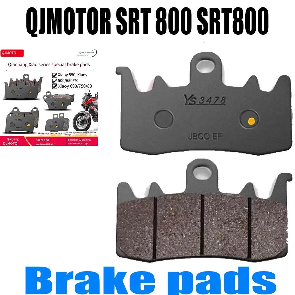 For QJMOTOR SRT 800 SRT800 Wear-resistant front and rear brake pads Disc brake pads