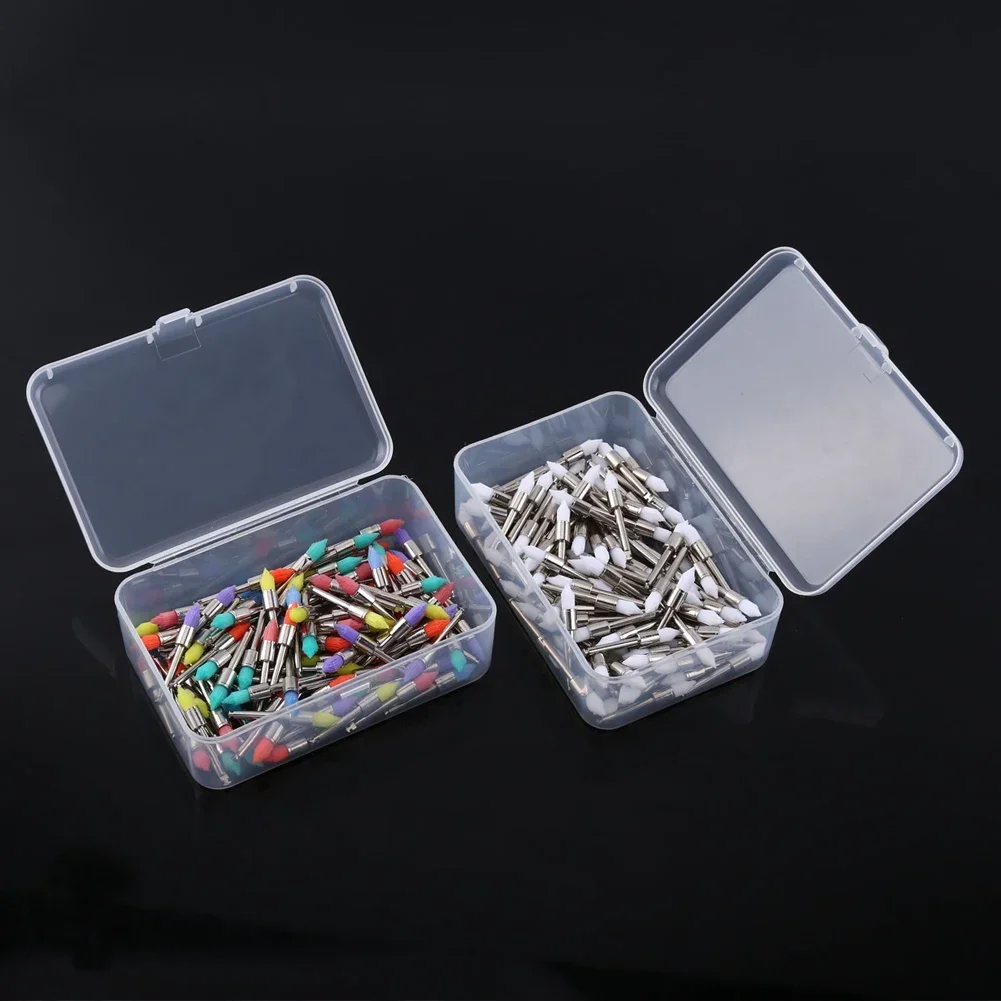 

100pcs Nylon Tapered Brush Dental Prophy Polishing Brushes Polisher Accessories