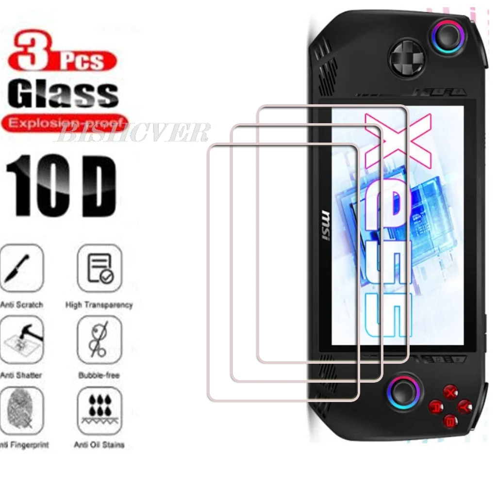 

For MSI CLAW 8 AI+ 9H Tempered Glass Screen Protector HD Anti-Scratch Protective Flims For CLAW 8 AI+ Handheld Game Console
