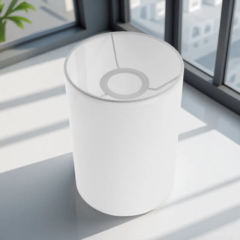 

Round Table Lamp Shade Linen Iron Decorative Fabric Cover Suitable Floor Bedroom Living Room Light Accessories