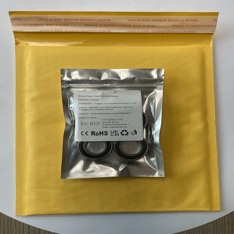 

2 шт. 173110 2RS подшипник электромобиля 17X31X10 мм шарикоподшипники ABEC-7 173110-2RS