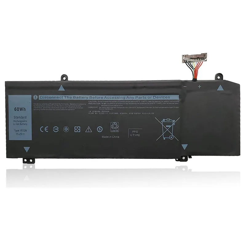 4 Cell 15.2V 60Wh 0JJPFK 1F22N Laptop Battery For Dell G5 15 5590 G7 7590 For Alienware 2018 Year orion M15 M17 R1 Series XRGXX