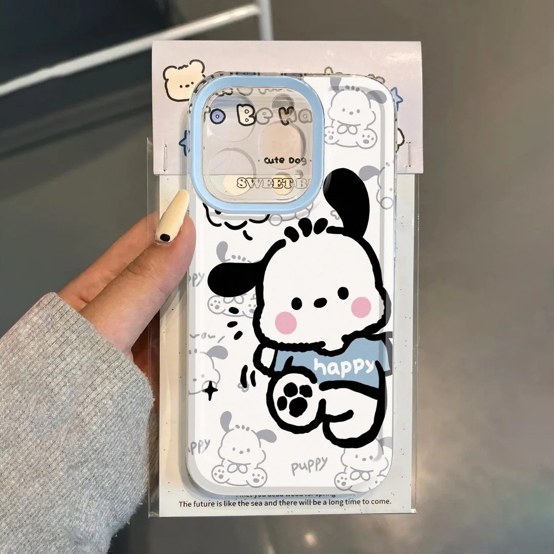 Pochacco Hellos Kittys  Phone Case For Oppo F11 Find X5 Reno 6 7 7Z 8 8T 10 11 12 Realme 9 C30 C53 C63 Pro Plus 5G Transparent