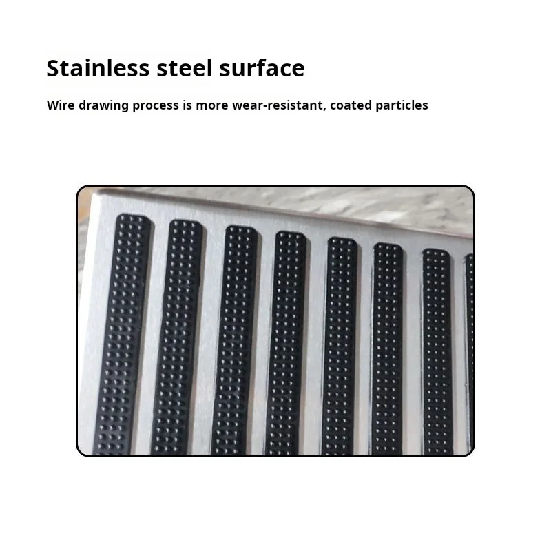 Automotive wear-resistant plate stainless steel thickened main cab metal non-slip foot pedal mat main cab metal repair foot mat