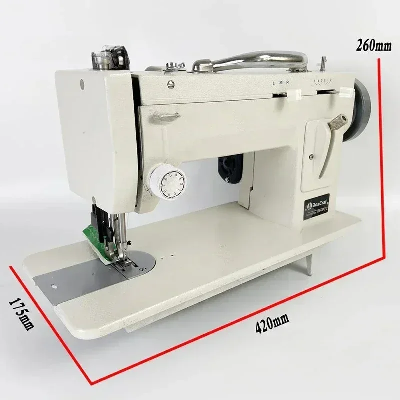 

Промышленная швейная машина для тяжелых материалов с подвижной ступенькой, 7/9-дюймовым швейным рукавом, зигзагообразным стежком для кожи и других тканей