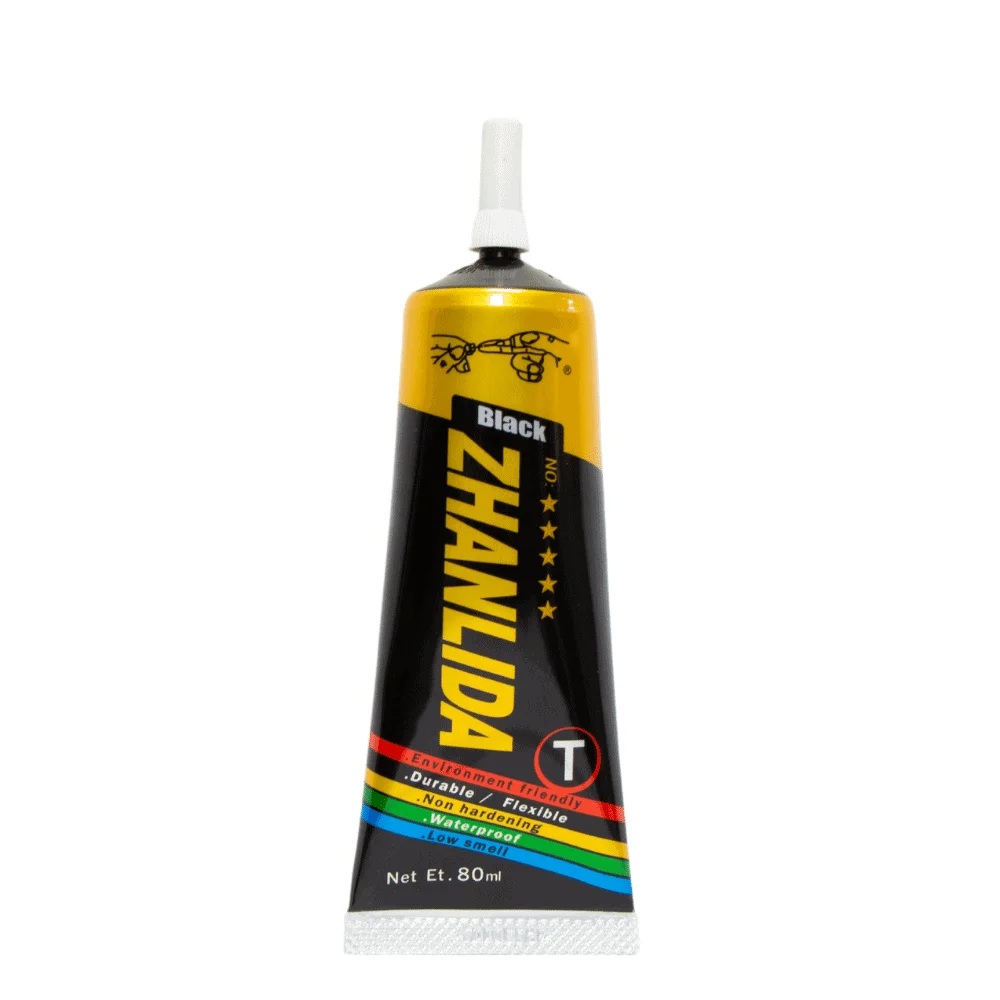 Imagem -05 - Zhanlida t Cola para Reparação de Altifalantes Lado de Espuma Tampa de pó Rebordo de Borracha Cone Bacia Cola Forte 15ml 50ml 80ml
