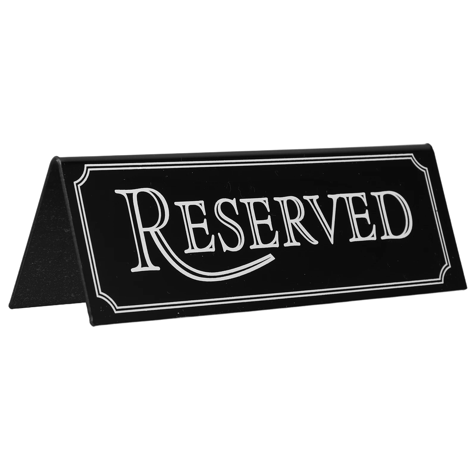 

2pcs Reserved Table Signs Acrylic Double Sided Restaurant Hotel Wedding Party Event Seat Reservation Tent Cards For