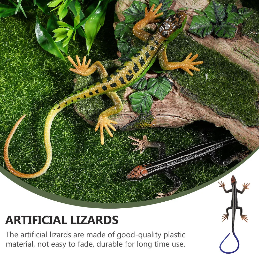 Puppe Gecko Tricky Toys Kind Kleinkind Gefälschte Eidechse Kunststoff Kinder Lernspielzeug Reptilenfigur