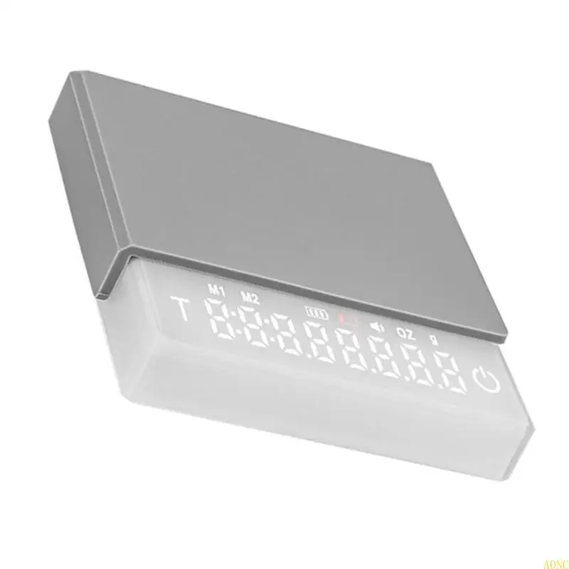 A0NC USB ชาร์จดิจิตอลเอสเพรสโซ่สเกลเครื่องชั่งอาหารเครื่องชั่งอาหารเครื่องชั่งอาหาร ABS วัสดุ ABS