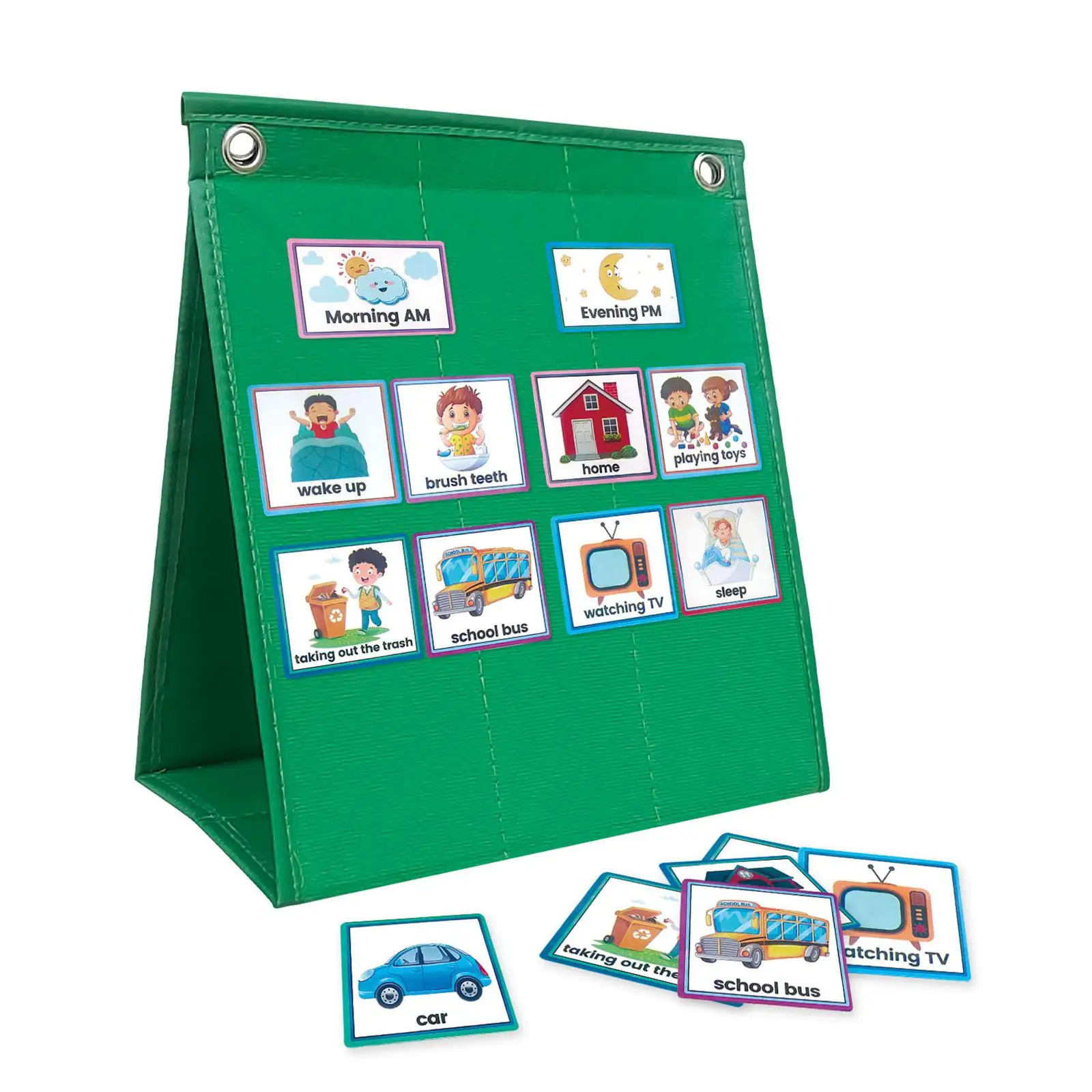 Kids Visual Schedule Calendar Daily Calendar Chart Routine Cards for Children Boys