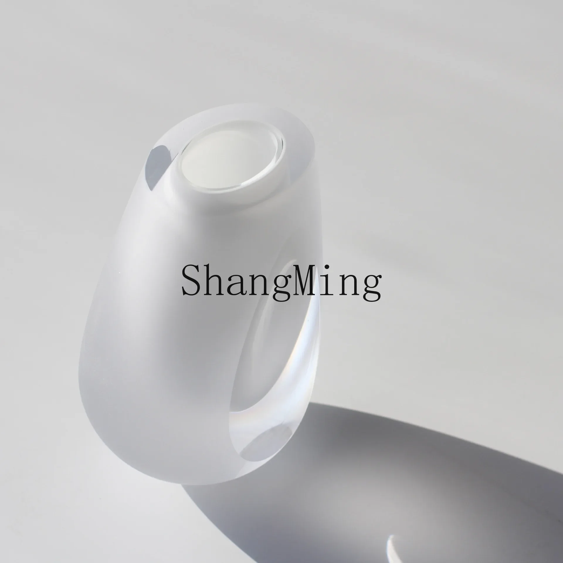 CL blown thick bottom small mouth color mini ornament wide mouth dining table surface hydroponic black and white vase