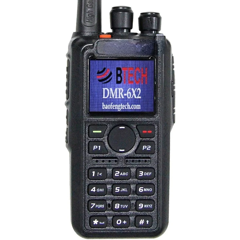 DMR-6X2 DMR & Analog Dual Band Two-Way Radio – 7W VHF/UHF (136-174MHz & 400-480MHz) AES256 Encryption, GPS