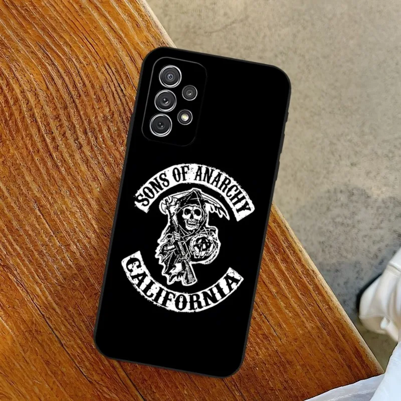S-sons Anarchys Phone Case For Samsung A14 A53 A52 A73 A32 A54 A33 A13 A21 A34 A71 A31 A22 A50 A20 A40 A23 Back Cover