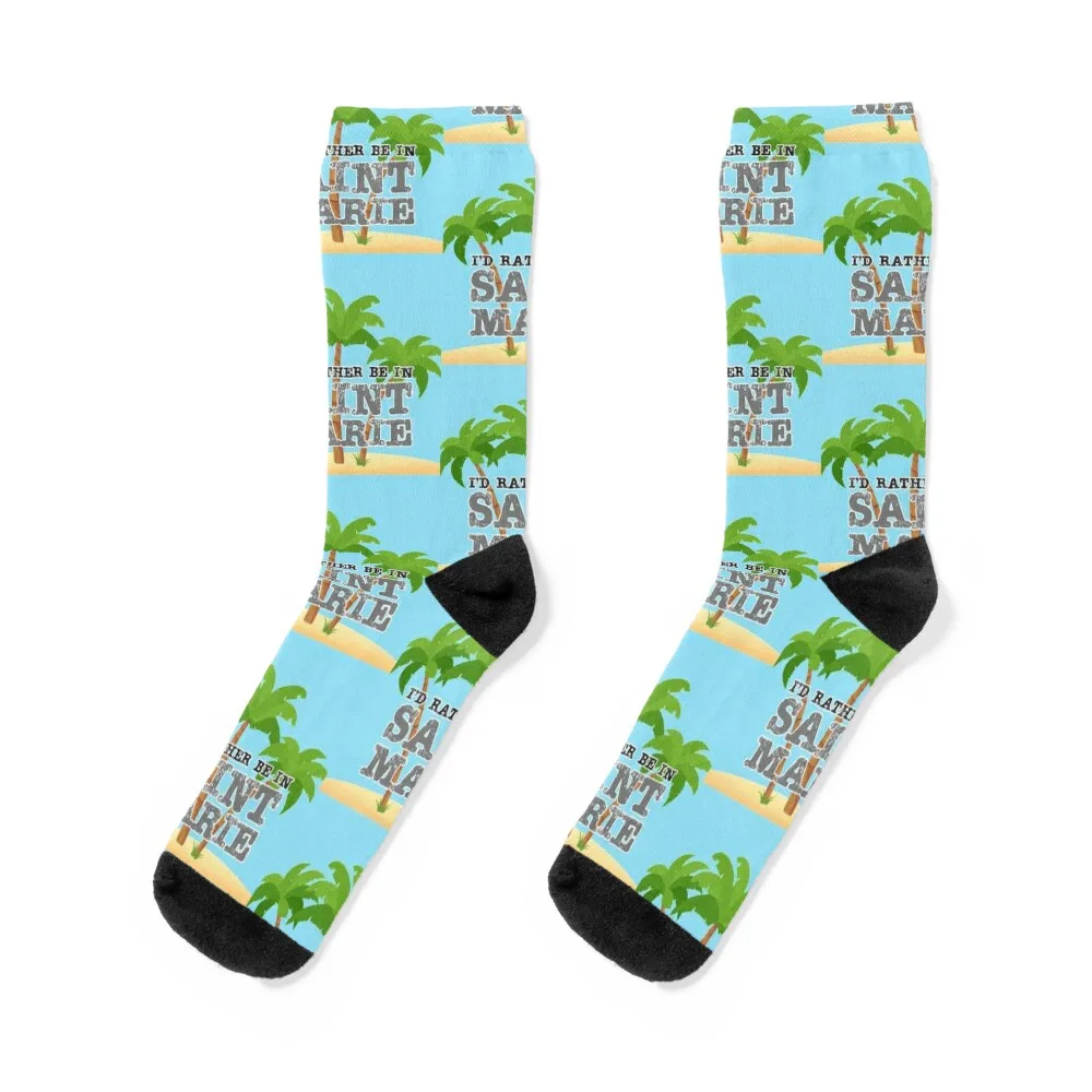 Saint Marie BBC Death in Paradise Socks Heating sock colored sheer Socks Women's Men's