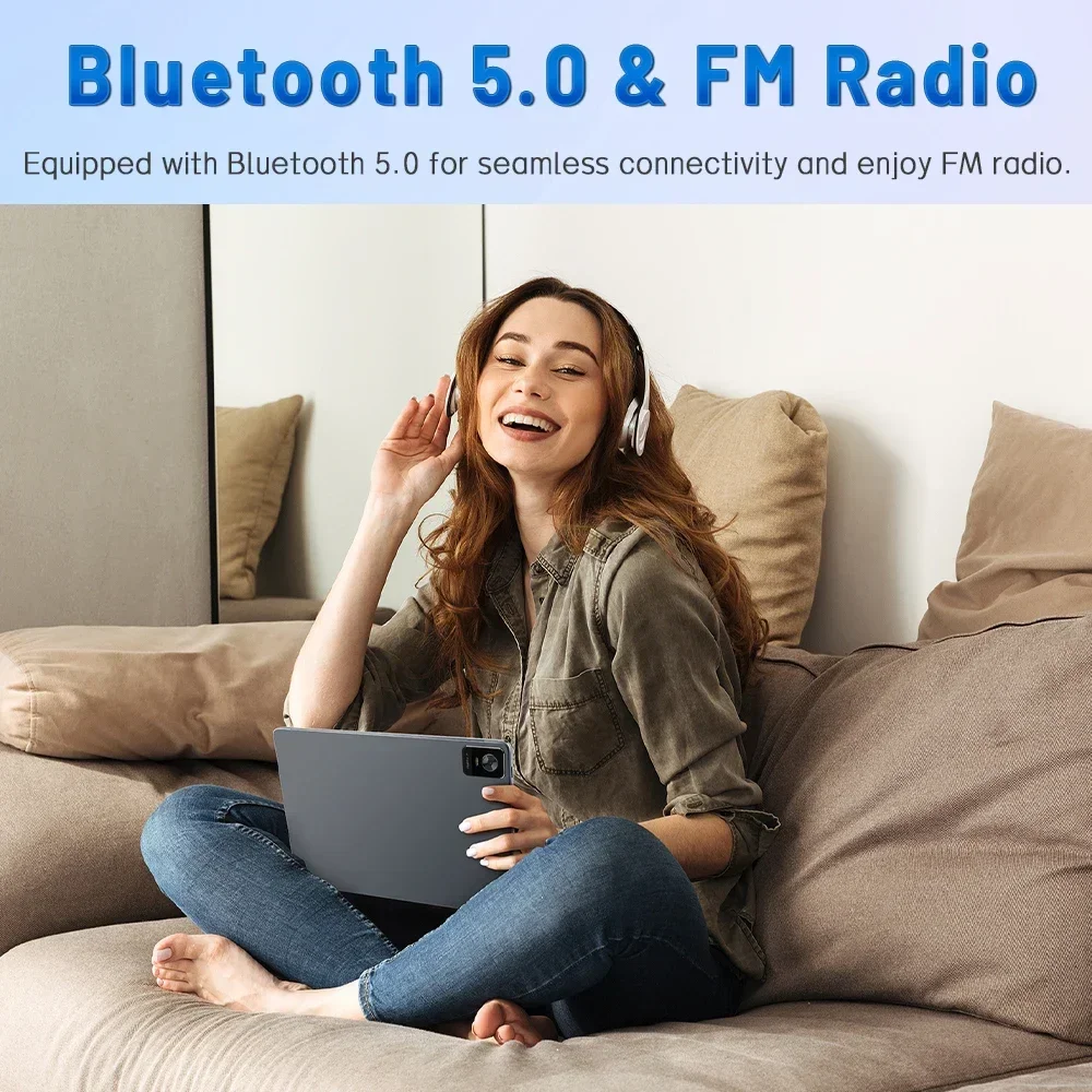 تابلت 10.1 بوصة، تابلت أندرويد 15 مع معالج ثماني النواة، 12 جيجابايت 128 جيجابايت 1 تيرابايت قابل للتوسيع، بطارية 6000 مللي أمبير في الساعة، كاميرا مزدوجة 5 ميجابكسل + 13 ميجابكسل