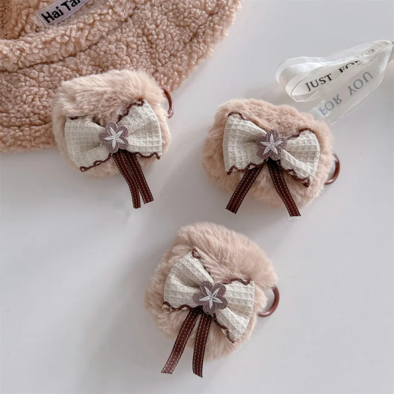 

Simple Plush Bow Headphone Cover Compatible with Appleairpods3/4Personalized Anti-dropPRO3CutePRO2