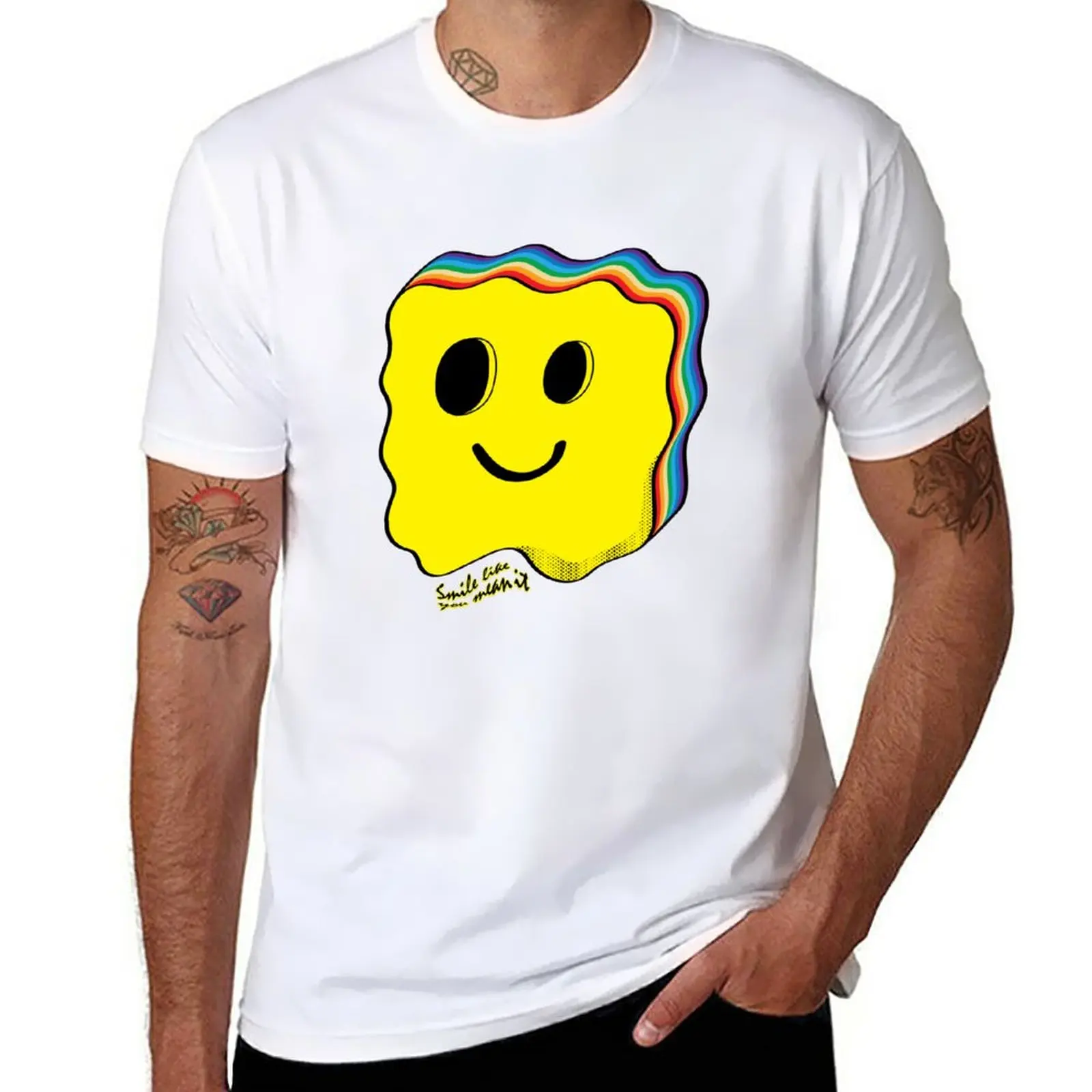 

New Radiate Positivity: Smile Like You Mean It T-Shirt oversized t shirt T-shirt for a boy boys t shirts Men's clothing