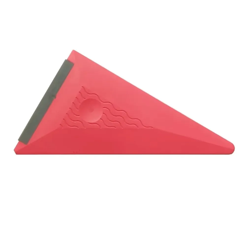 Soft Silicone Car Wrap Squeegee Vinyl Carbon Fiber Wrapping Tool Triangular With Rubber Scraper Wrapping Squeegee