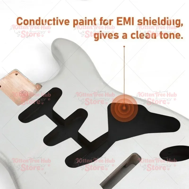 ST3 electric guitar body with shielding paint DIY accessories color ST alder single single pickup  BST-04 SSSS