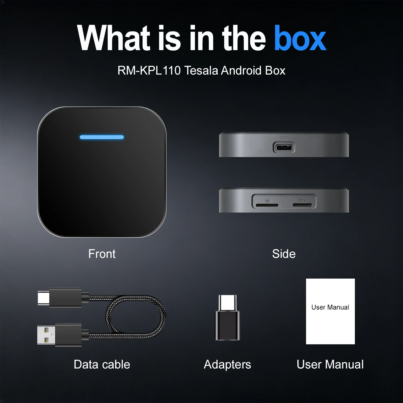 2026 3in1 Wireless Carplay Bluetooth Adapter Android Auto Usb Apple Ai Box Carplay Dongle For Tesla Model 3/Y/S/X view 5