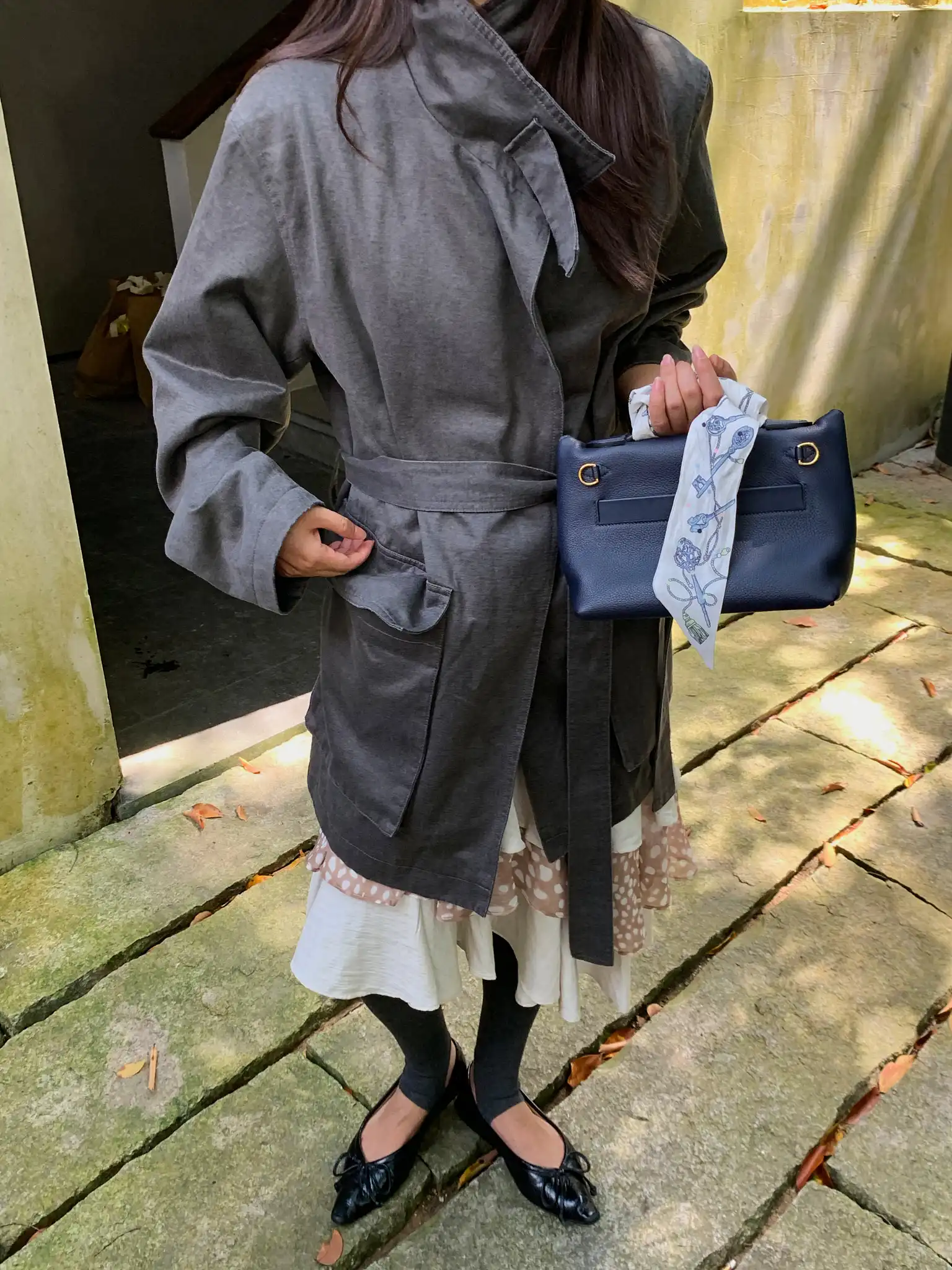 

Женское модное универсальное пальто средней длины LILUOP с подплечниками для повседневной носки и работы, весна-осень