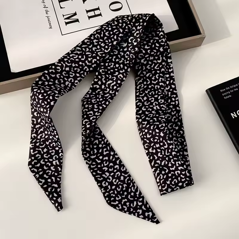 Women Narrow Long Scarf 150x4cm Polka Dot Tie Bag Ribbon Headband Choker Streamer Lady Accessories - Image 19