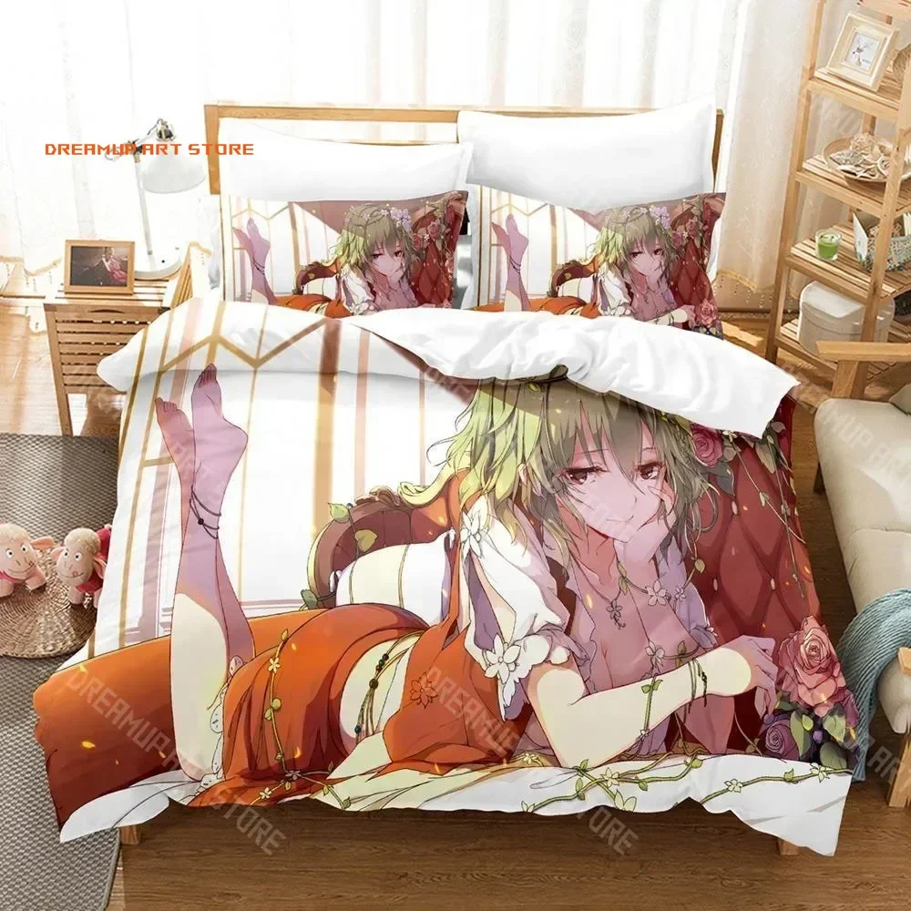 2026 3D Print Yuuka Kazami Bedding Set Single Twin Full Queen King Size Bed Set Adult Kid Bedroom Duvetcover Sets 3D Print Anime