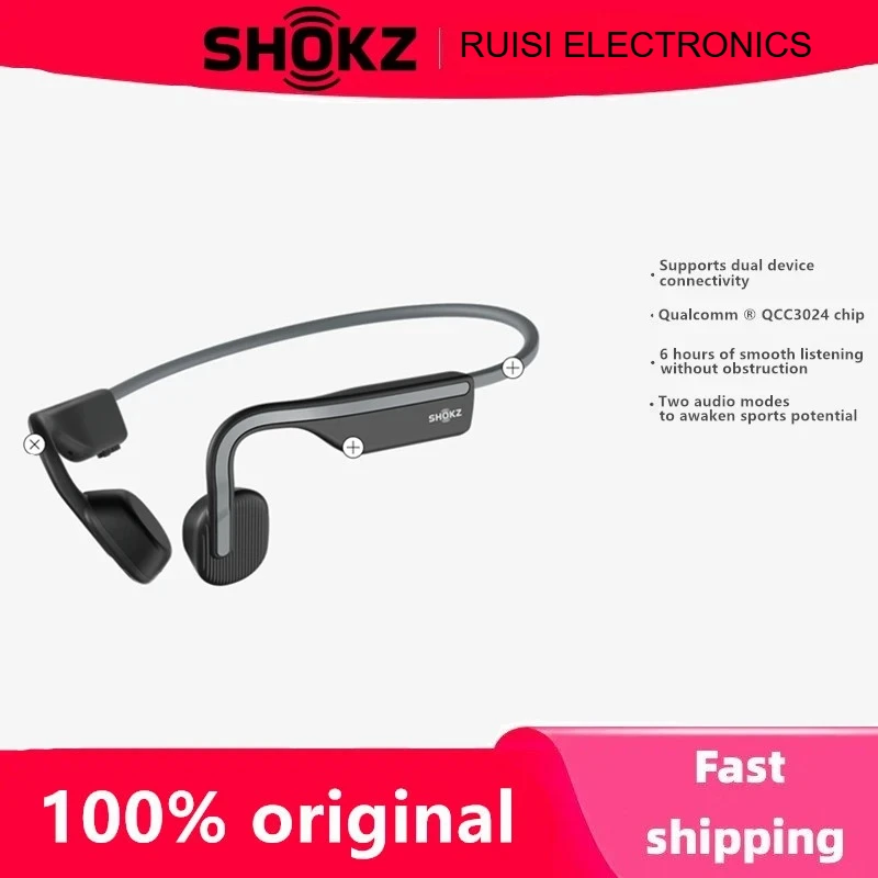 

Original SHOKZ OpenMove S661 Bone Conduction Earphone IP55 Water-Resistant Wireless Headset Bluetooth 5.1 Sport Earbuds Open-Ear