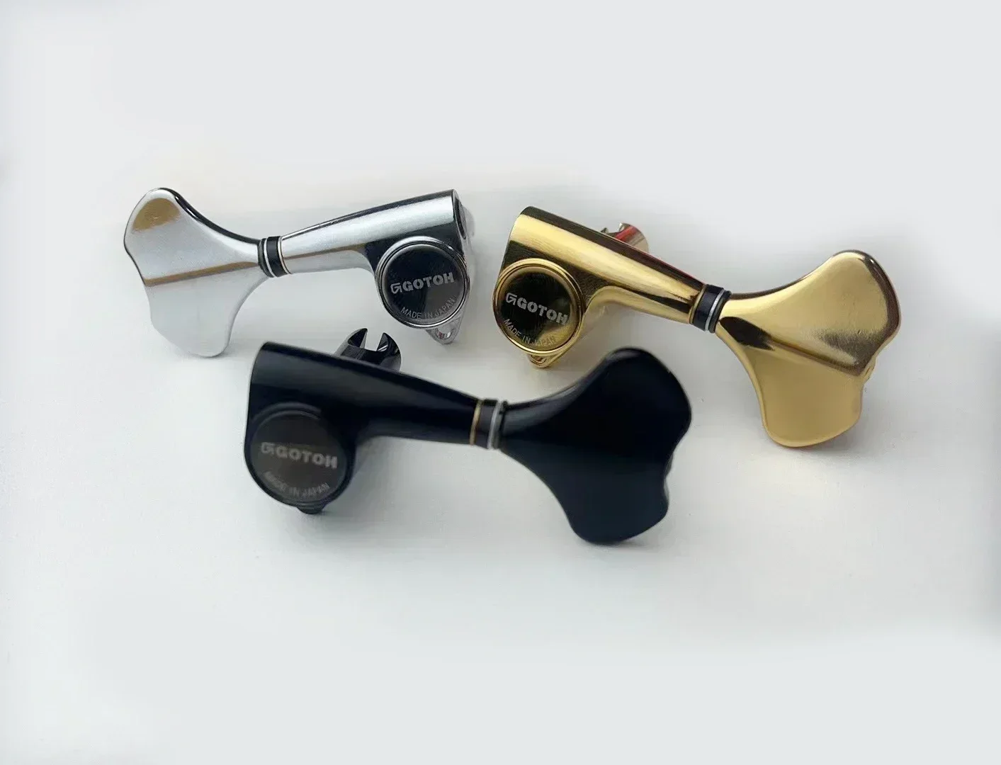 Yue Yun Music Store-Discount Hot Sale-GOTOH GB707 Electric Bass Machine Head Tuner Set - 4/5/6 Strings Original Accessory