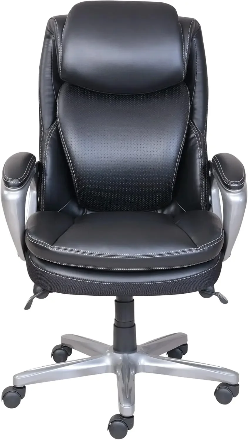 Smart Layers™ AIR Arlington Executive Chair Black/Pewter Use The Various Height and Tilt Adjustments for Optimal Positioning