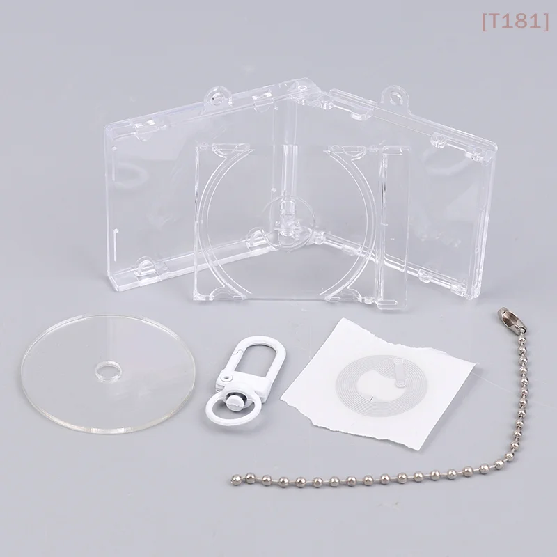 [E] Mini NFC Functional CD Disc Case Key Chain Peripheral Commemorative Album Key Holder For DIY Backpack Pendant
