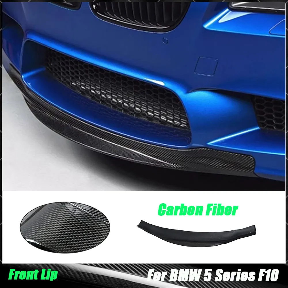 

Передний бампер из углеродного волокна, спойлер для подбородка, разделитель фартука, защита бампера для BMW 5 серии F10 M5 2012-2016, оригинальный бампер