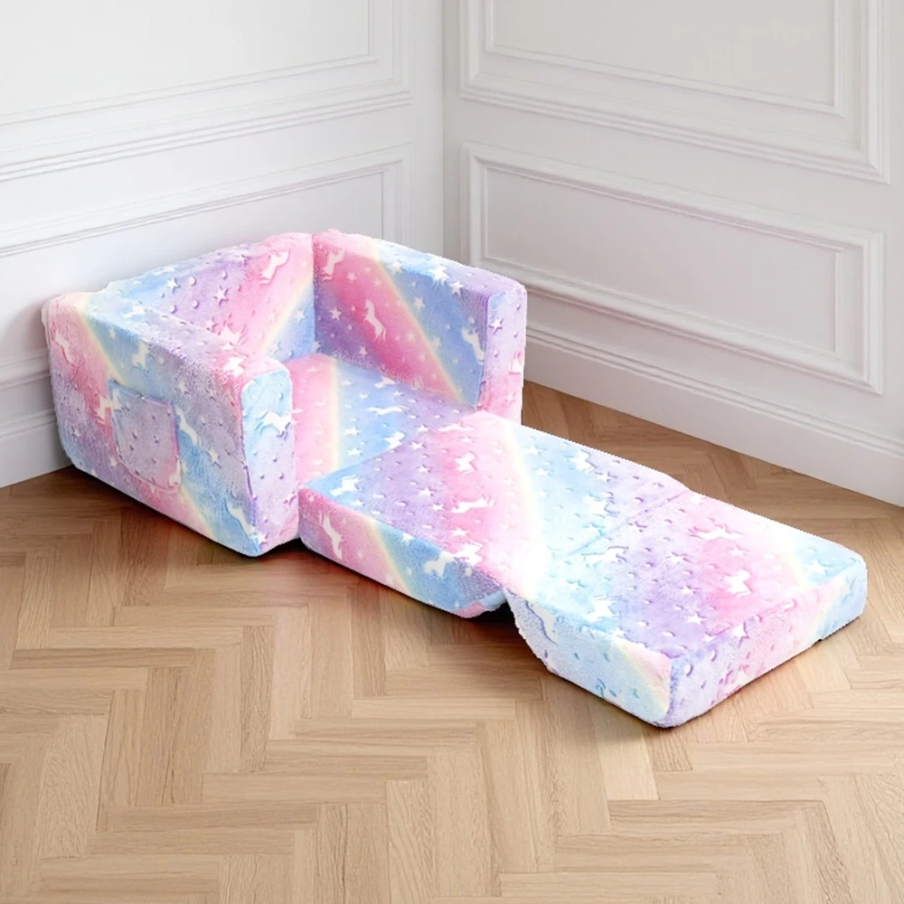 Fancy Baby Kids Foam Modular Living Room Couch Bed Toddler School Mall Sportroom Play Leisure Sofa Recliner