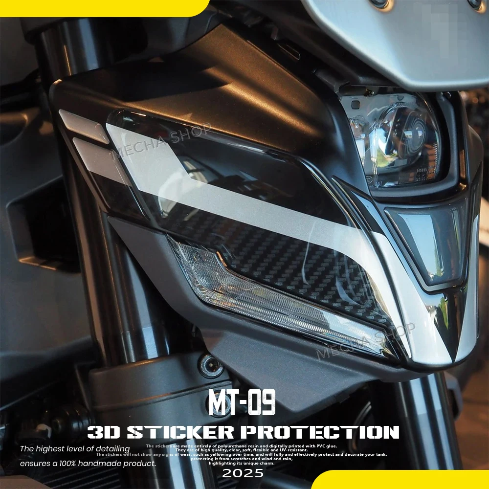 

For MT 09 MT09 SP 2024- Motorcycle Accessories Protect MT-09 2025 3D Stickers Front Fairing Decorative Decals
