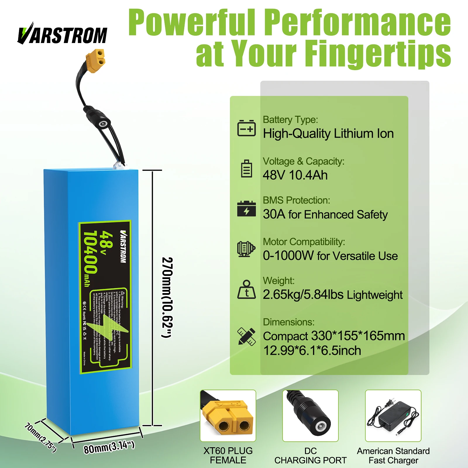 

48 В 10,4 Ач аккумулятор для электрического велосипеда Ebike 48 В литиевая батарея XT60 разъем BMS для электрических велосипедов 250-1000 Вт комплект для электровелосипеда