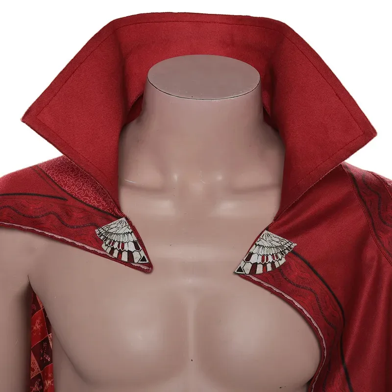 男性スーパーヒーローファンタジー浮揚マント映画ドクターコスプレ奇妙な変装衣装ローブ成人男性ファンタジア衣装 mb.3