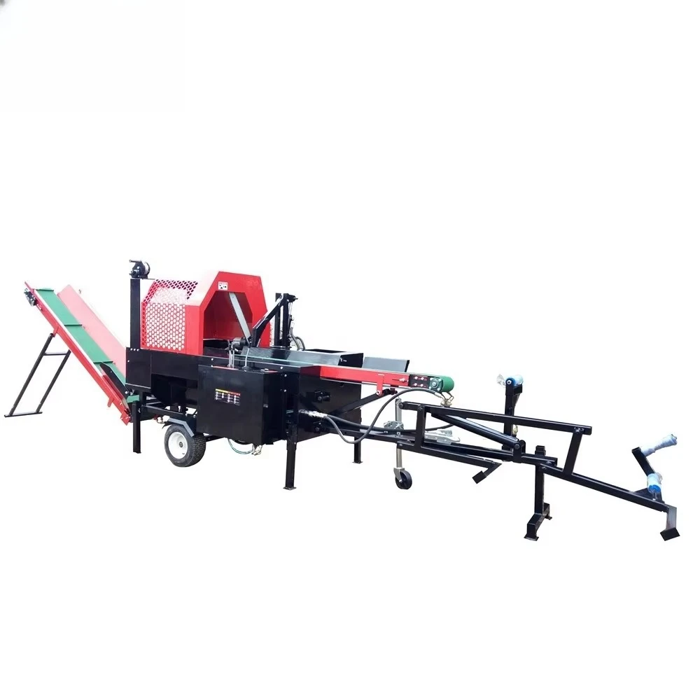 New 20T Max Splitting Force Engine Firewood Processor Machine Diesel Log Splitter With Reliable Motor And Pump