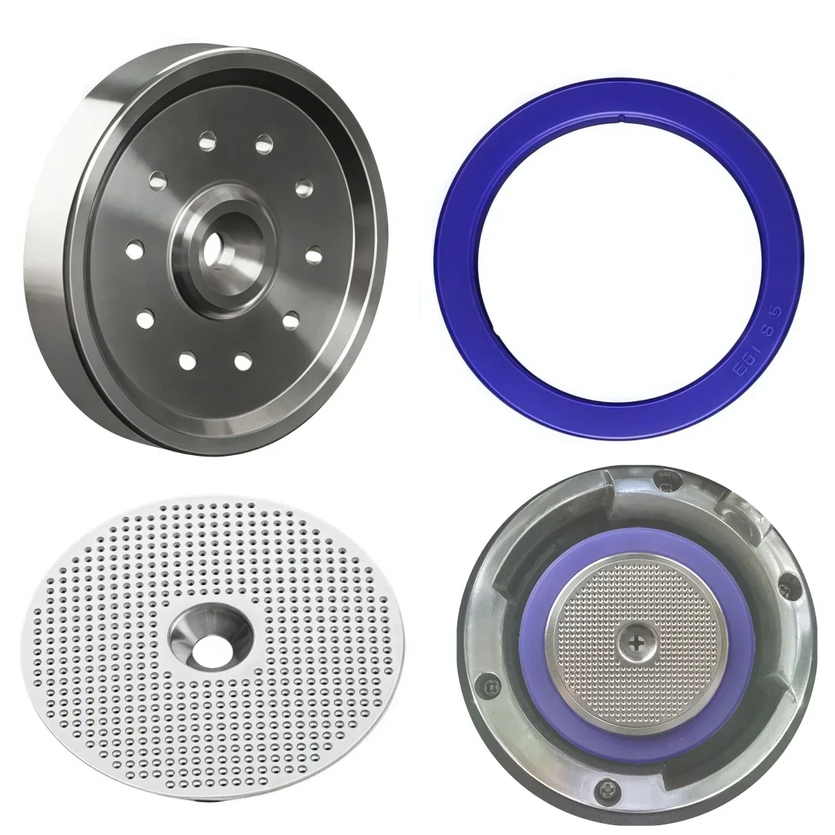 

Inner Shower Screen Holder and Silicone Gasket Set Compatible with For Breville 58mm Espresso Machines Quick Installation