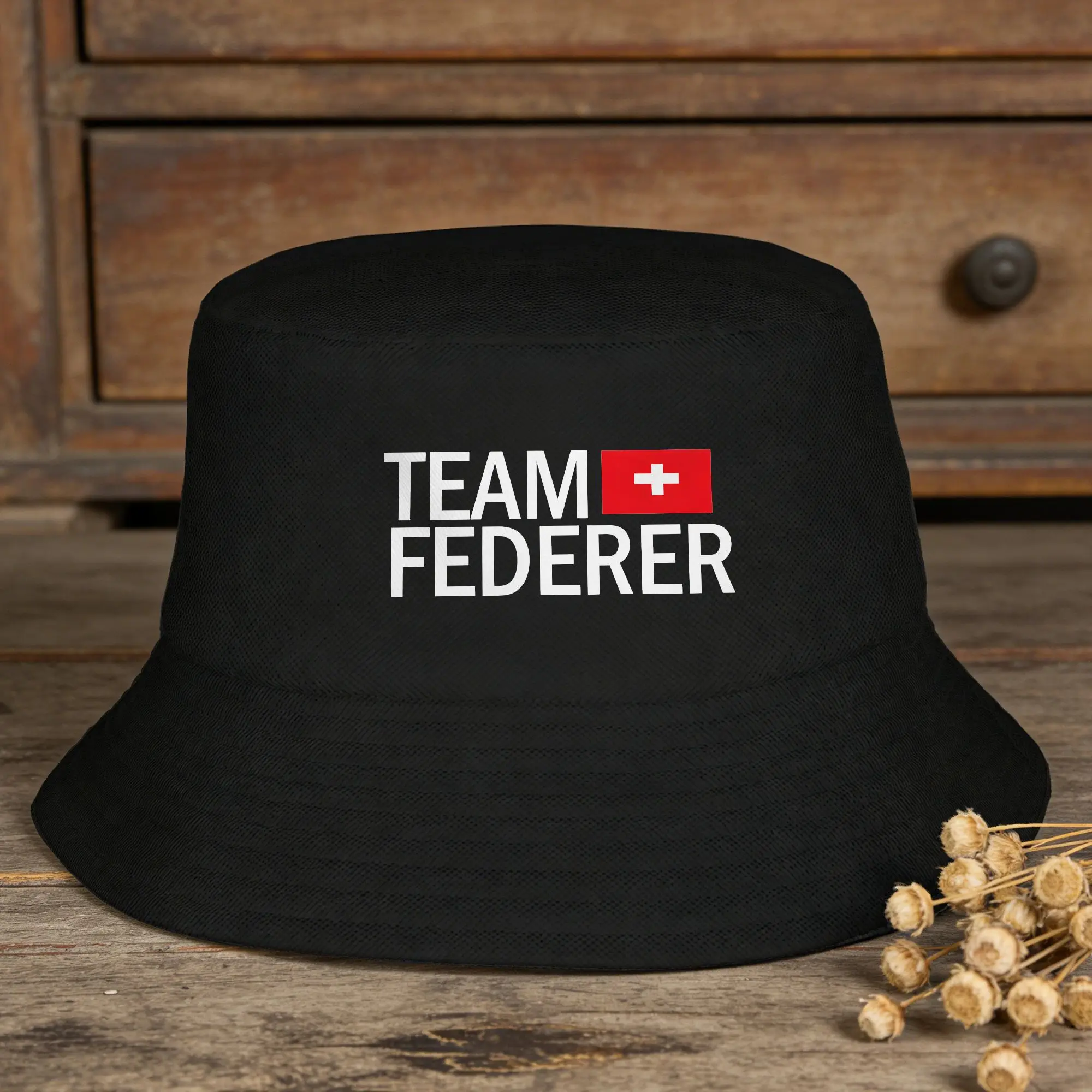 Team Roger Federers Bucket Hat Summer  Fashion Fisherman Hats For Men Women Beach Travel Caps Harajuku Graphic Sun Hats