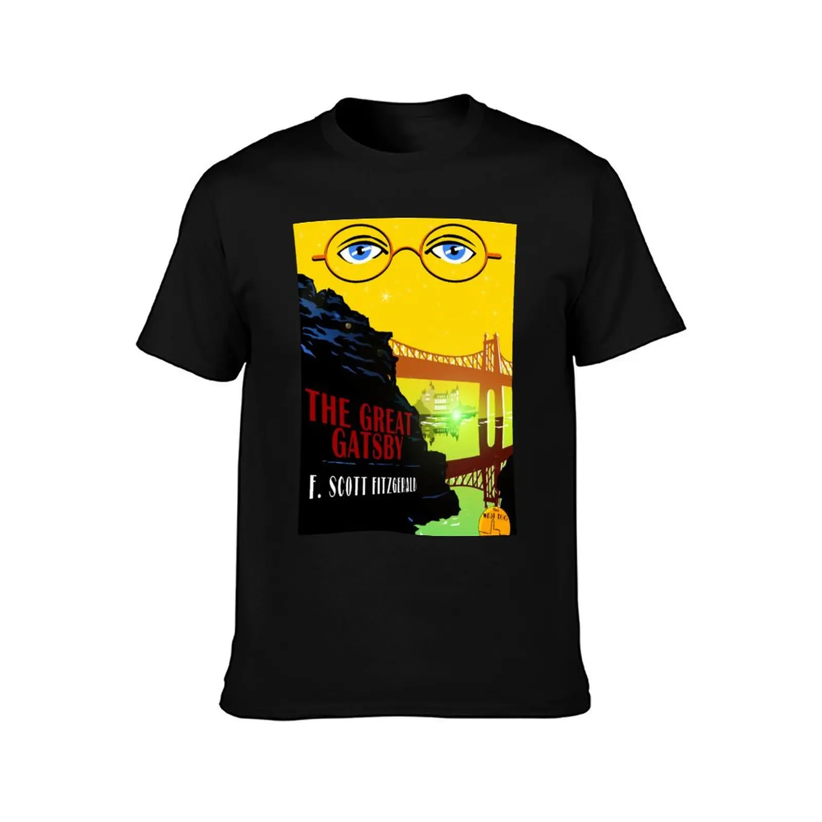 Retro The Great Gatsby Travel Poster T-Shirt cotton t-shirt plain for man package T-Shirt